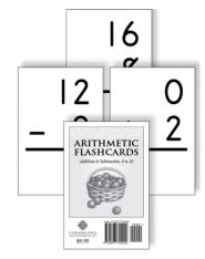 Arithmetic Flashcards: Addition & Subtraction 0 to 18